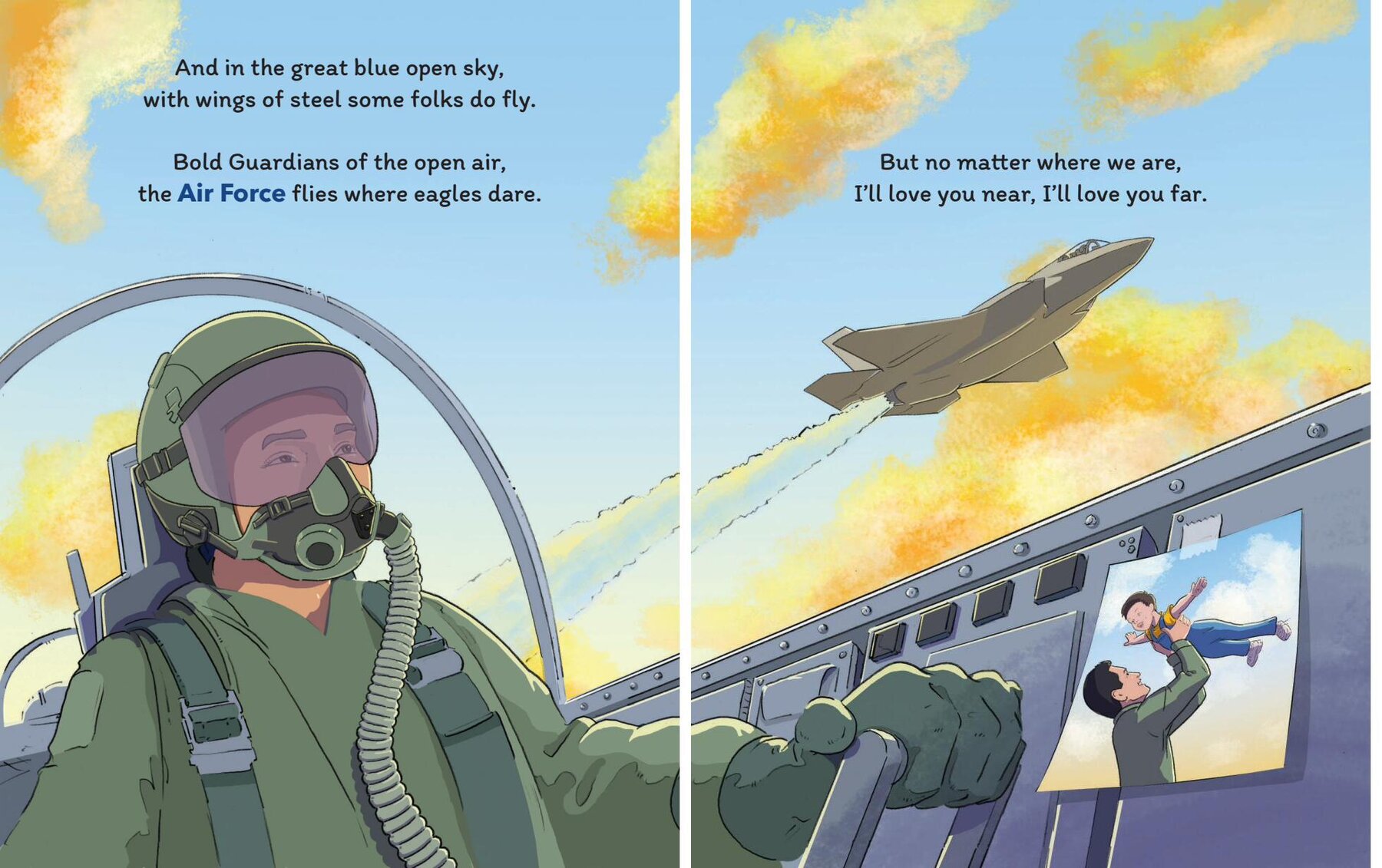 Air Force two-page spread